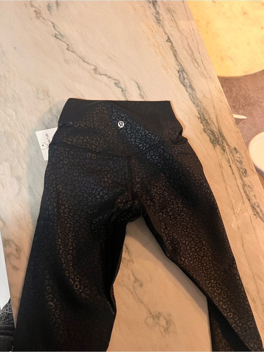 Lululemon align leggings Black Subtle Leopard Print 1 New with Tags size 4
